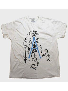 Addison Rae Pop Artist A Logo Double Sided Adult T-Shirt White Tee New XL